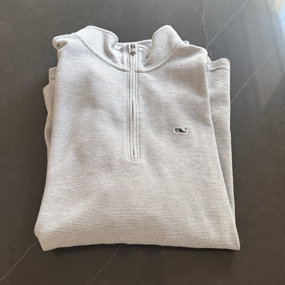 Vineyard Vines Gray Half-Zip Pullover